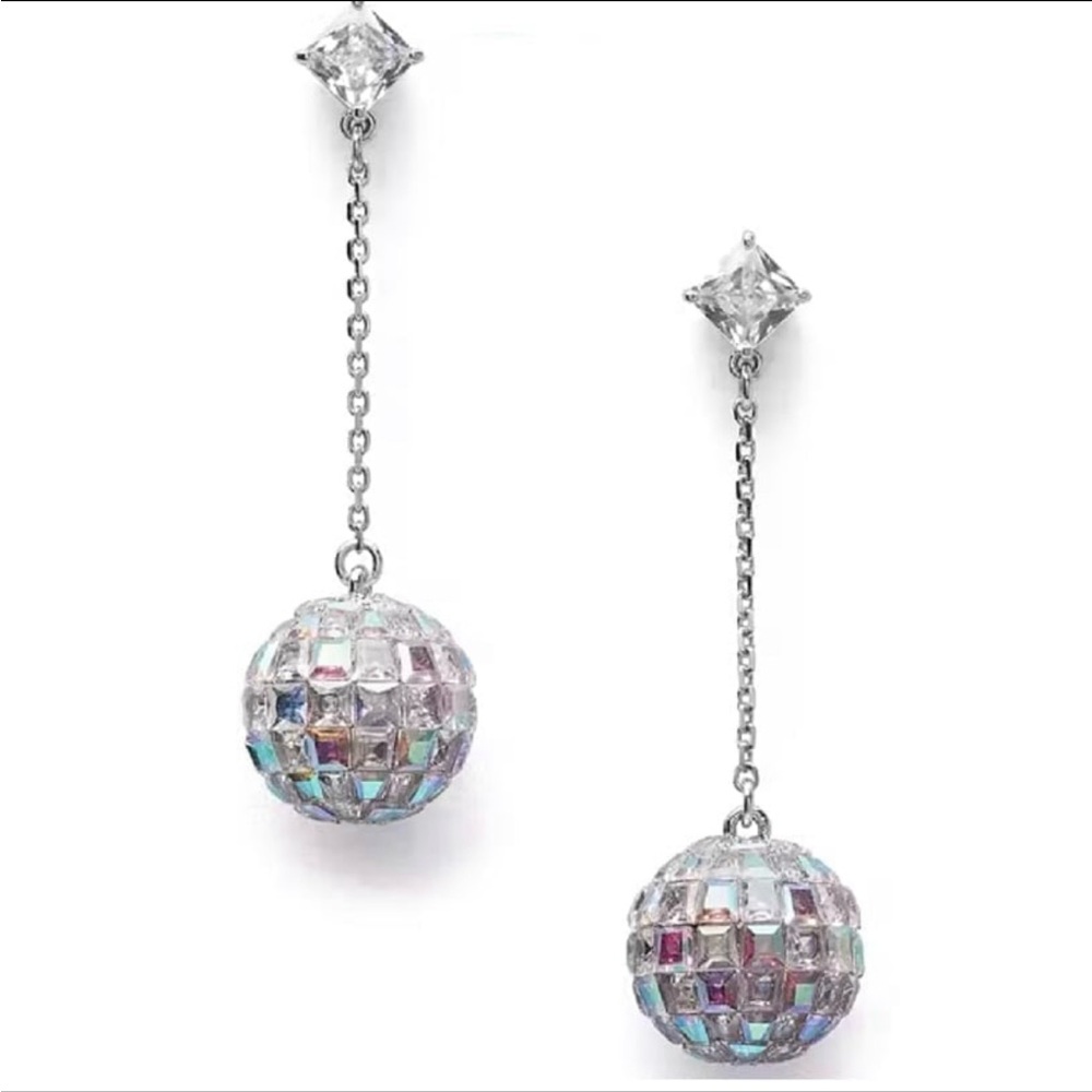 Final sale kate  spade ♠️ silver crystal drop earrings